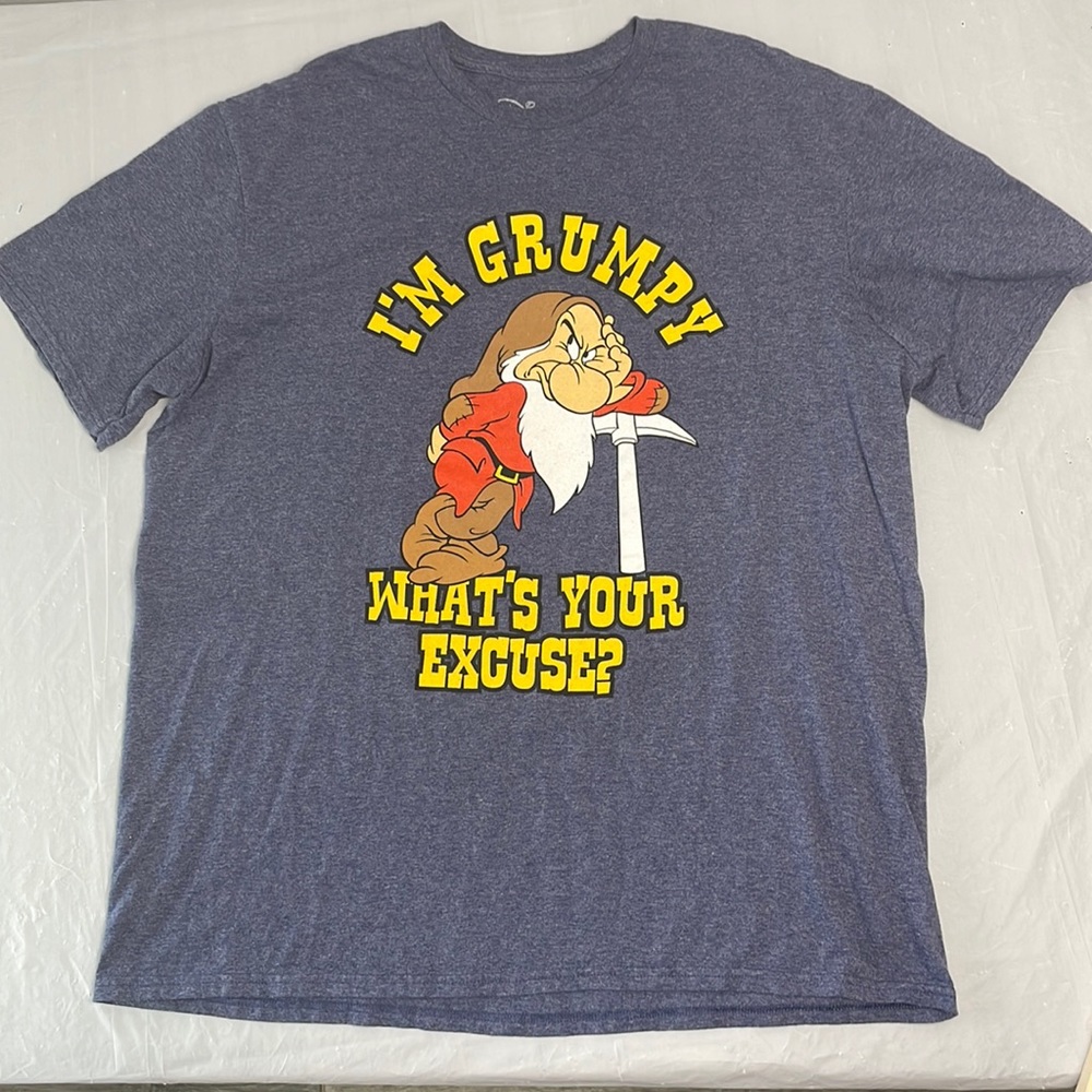 Disney I’m Grumpy What’s Your Excuse blue T-shirt size XL mens
